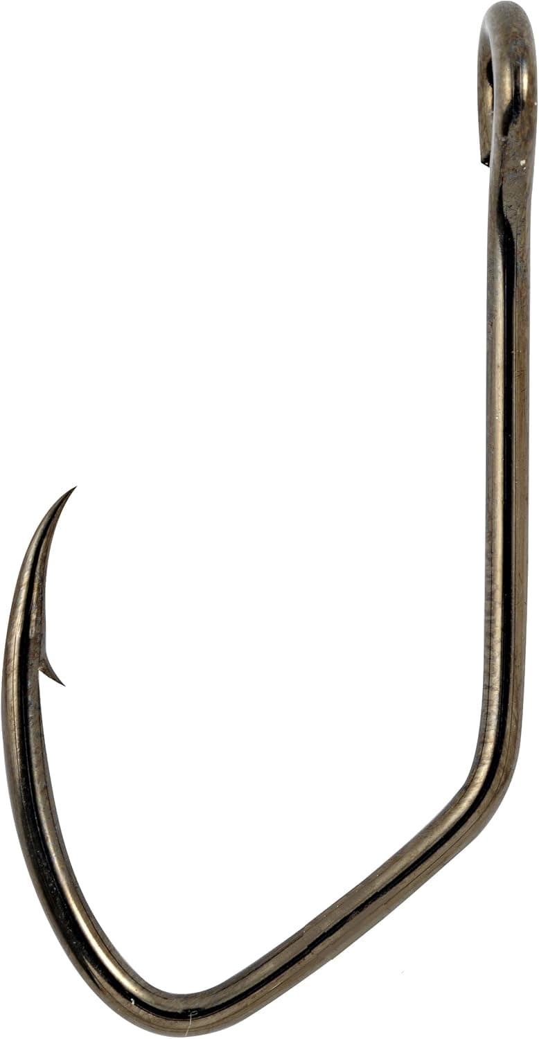 Matzuo Sickle Siwash Open Eye Hook (Pack of 25), Black Chrome, 4/0