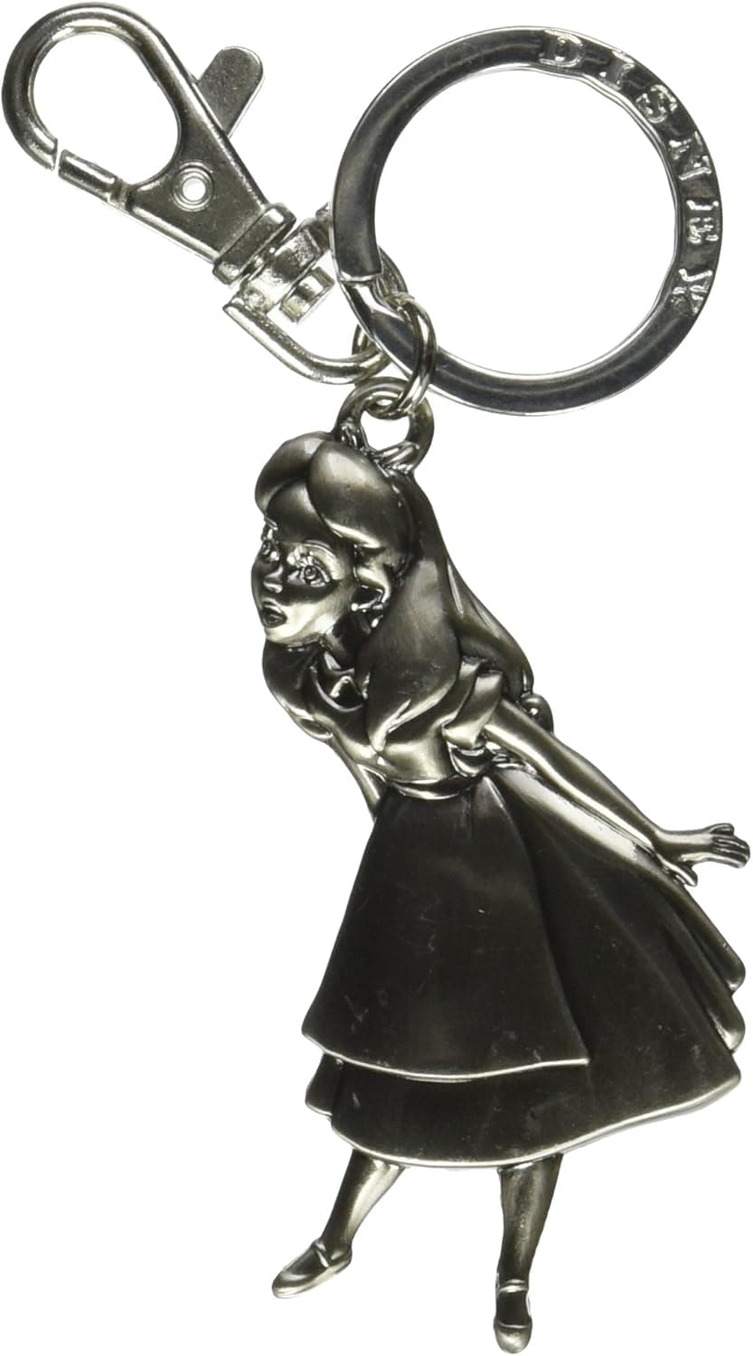 Disney Alice in Wonderland Pewter Keyring
