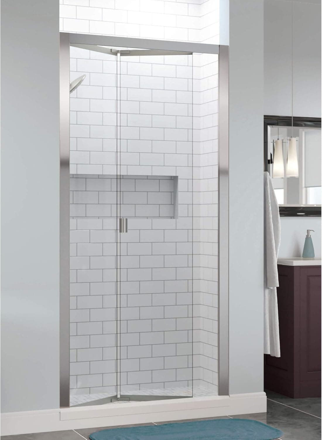 Basco INFH11A3772CLSV Infinity Bifold Chrome Shower Door