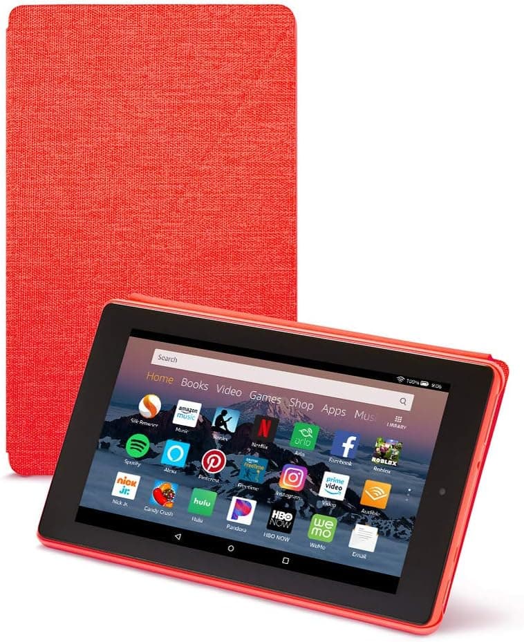 Amazon Fire HD 8 Tablet Case (Compatible with 7th and 8th Generation Tablets, 2017 and 2018 Releases), Punch Red