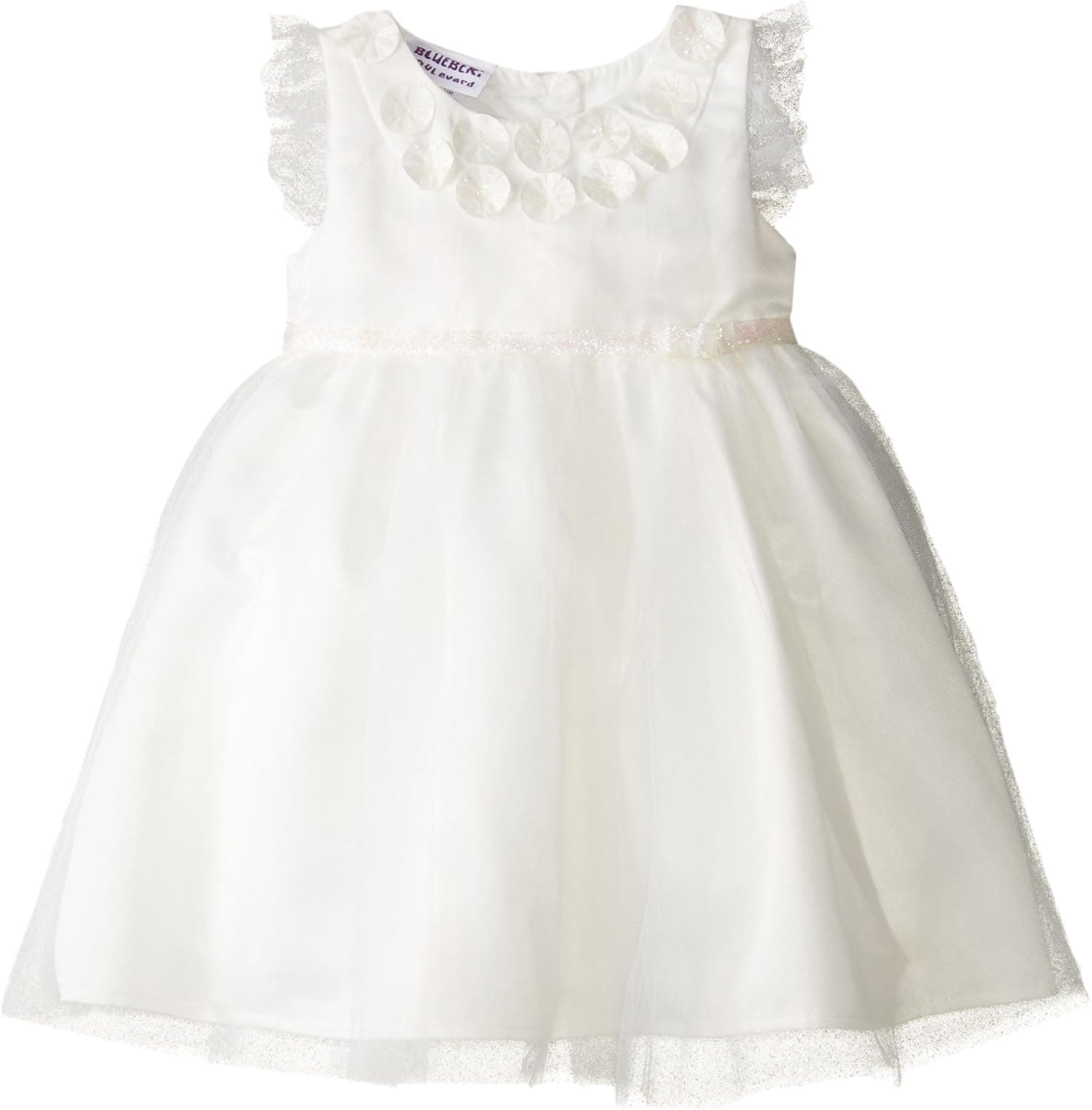 Blueberi Boulevard Baby Girls' SL Ballerina Dress with Dimensional Flower
