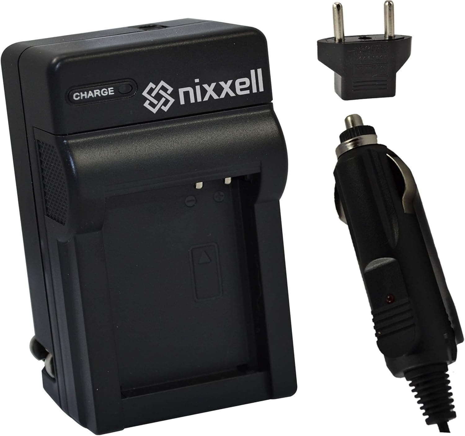WT Nixxell Battery Charger for Nikon EN-EL20, Nikon EN-EL20a, MH-27, Nikon Coolpix A, Nikon 1 AW1, Nikon 1 J1, Nikon 1 J2, Nikon 1 J3, Nikon 1 S1, Nikon 1 V3, and Blackmagic Pocket Cinema Camera