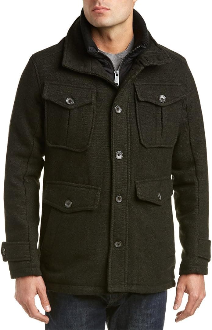 Ben Sherman Men's Wool Outerwear Jacket