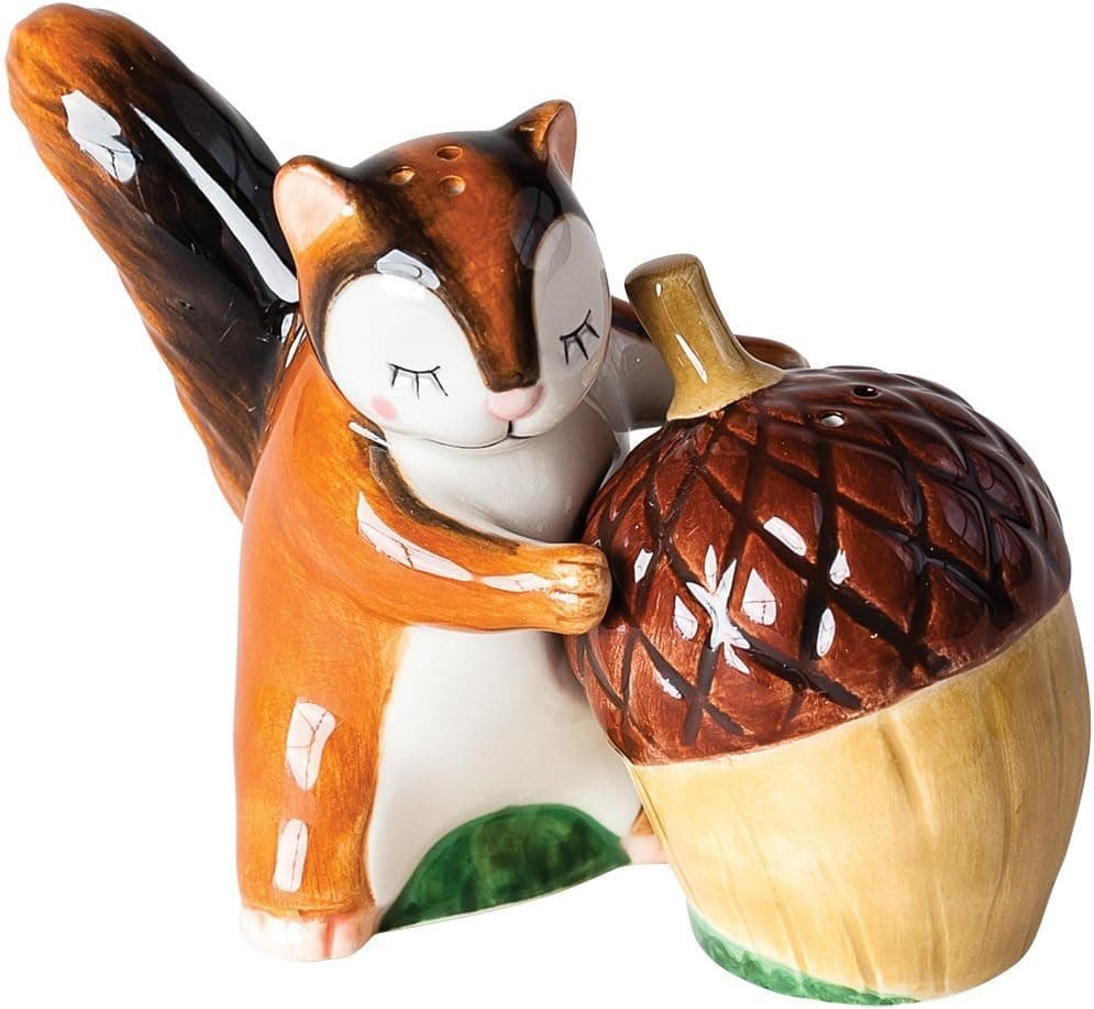 One Hundred 80 Degrees Chipmunk Acorn Salt Pepper Shakers