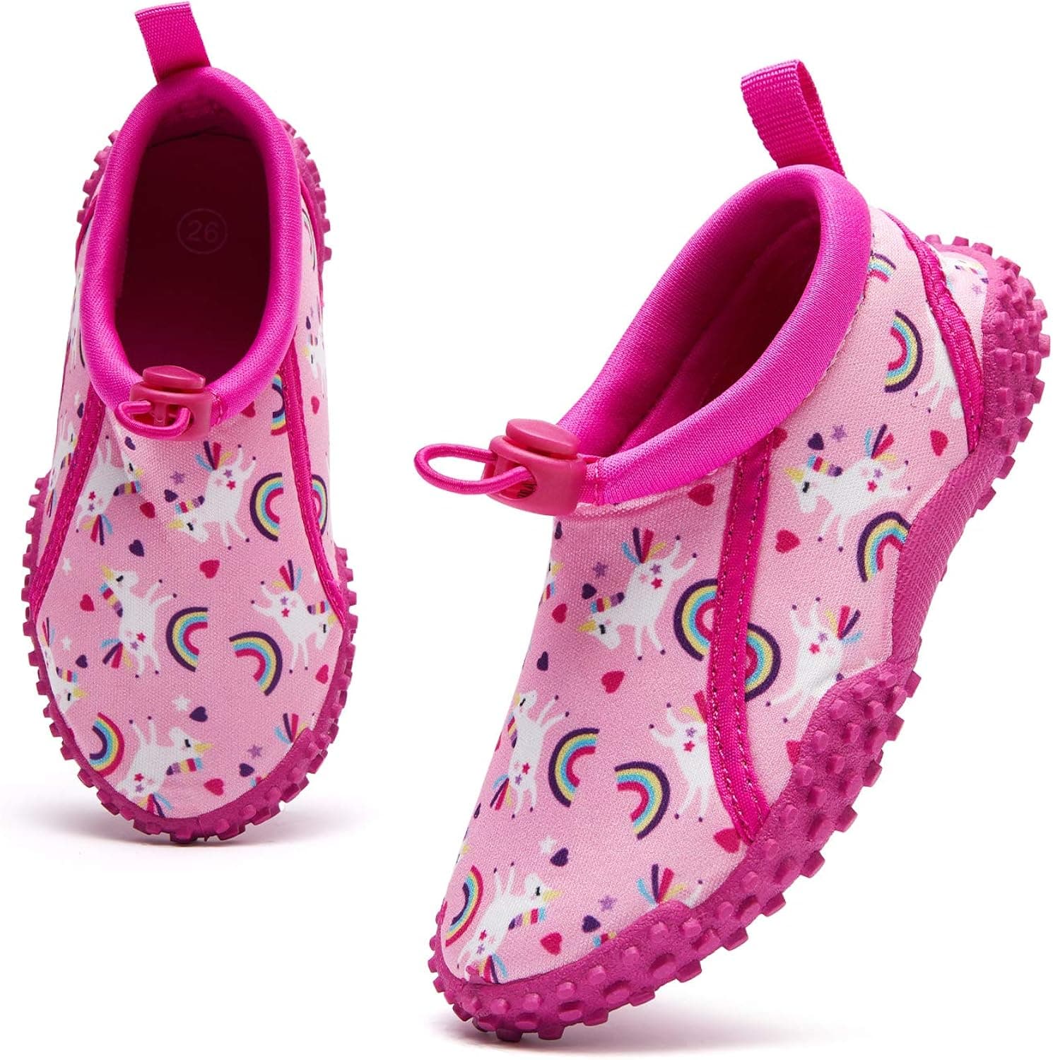 mysoft Kids Beach Water Shoes Non-Slip Quick Dry Barefoot Swim Shoes Aqua Socks for Boys and Girls Toddler Little Big Kid