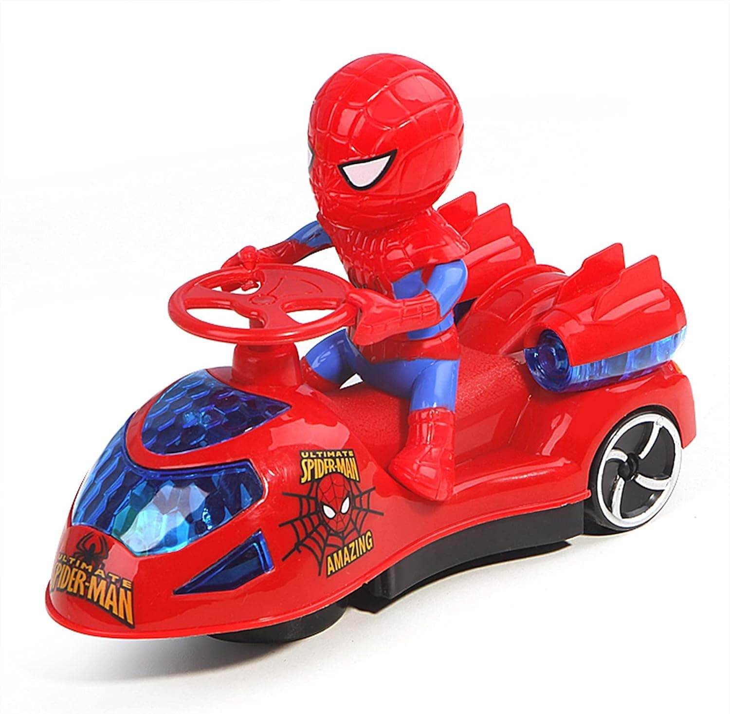 WLHONG Robot Toys, Superhero Electronic Toy Car, Glowing Music Robot Gifts for Boys Girls Toddlers 3 4 5 6 7 Year Old Christmas Halloween Birthday Present