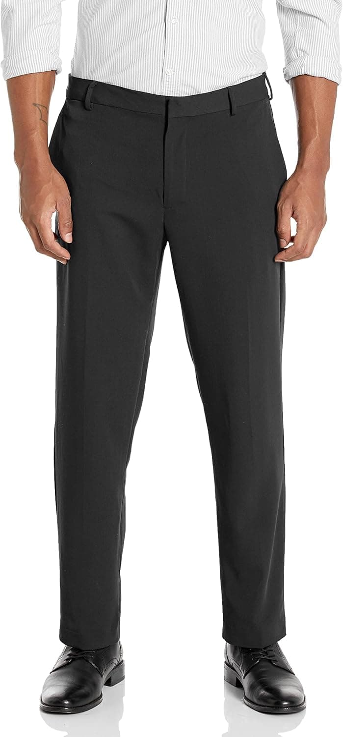 Van Heusen Men's Wrinkle Free Stretch Flat Front Dress Pant