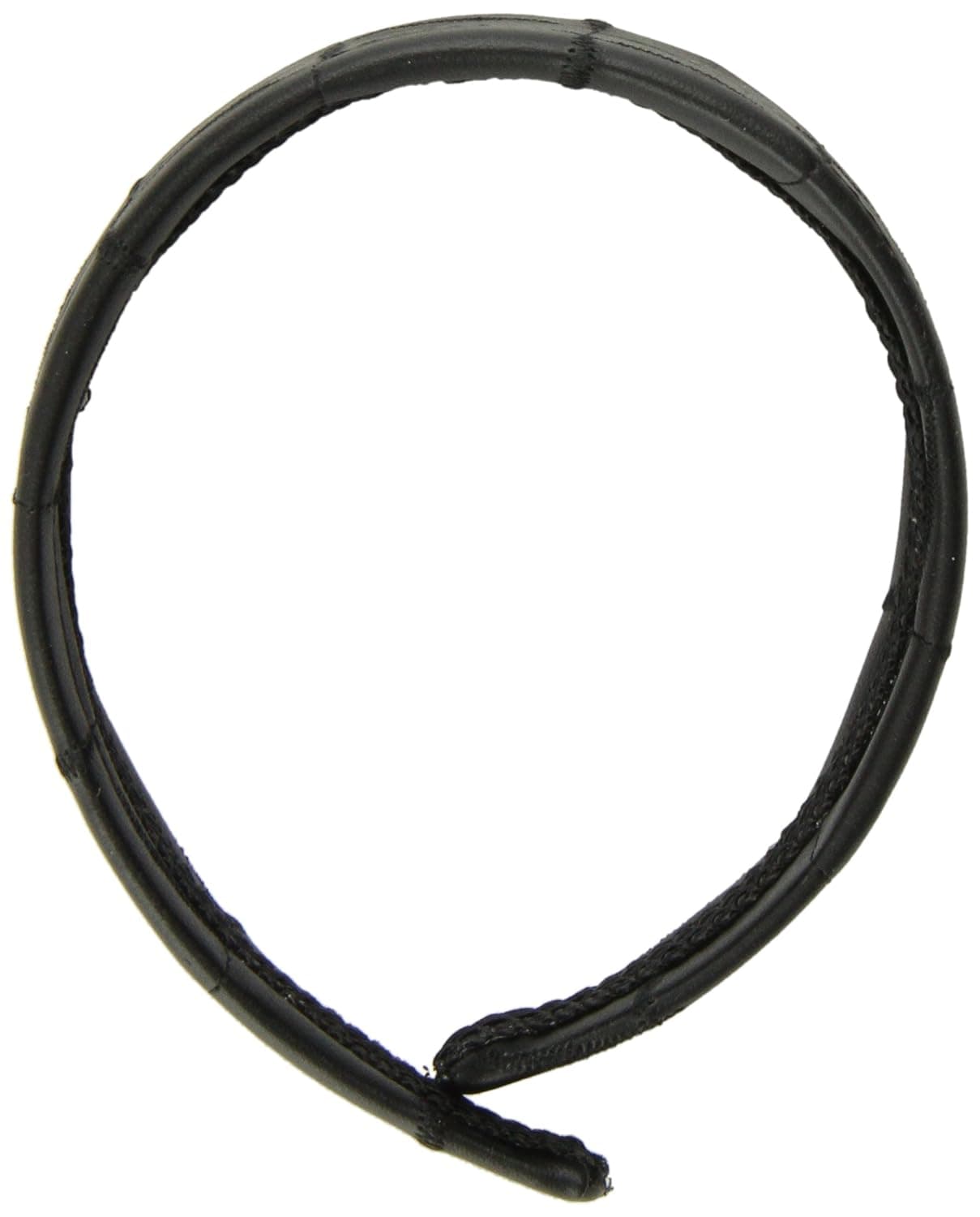 Caravan Wide Headband Covered With Black Or Red Sewn Quilted Fabric