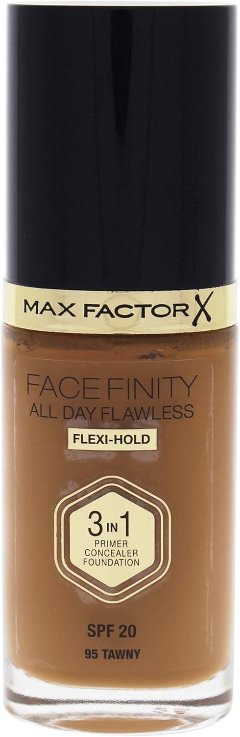 Max Factor Facefinity All Day Flawless 3 In 1 Foundation SPF 20, No. 95 Tawny