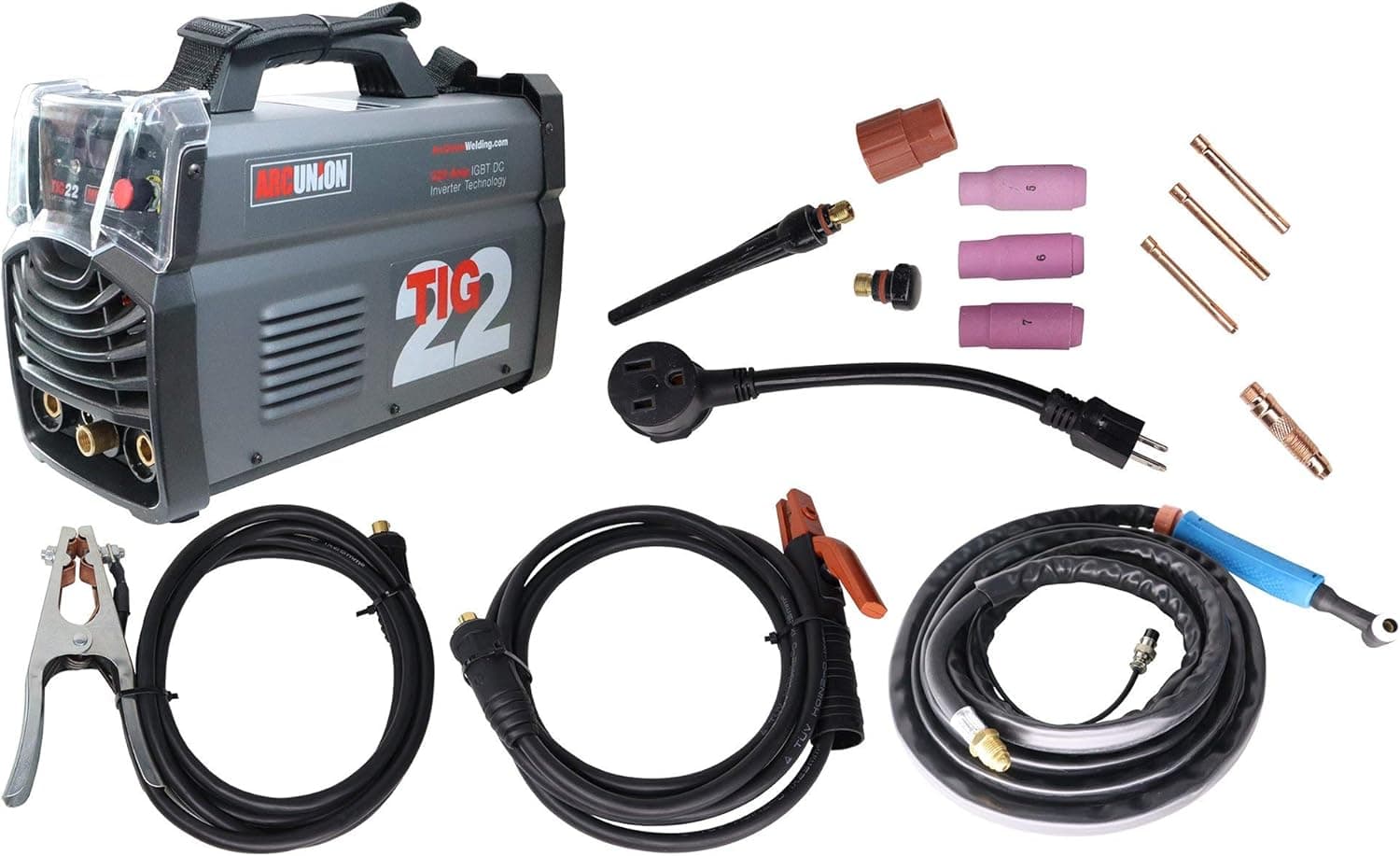 Arc Union Tig 22 220 Amp Dual Voltage DC 2-in-1 Combo stick and tig Welder, 115V & 230V IGBT Welding Machine