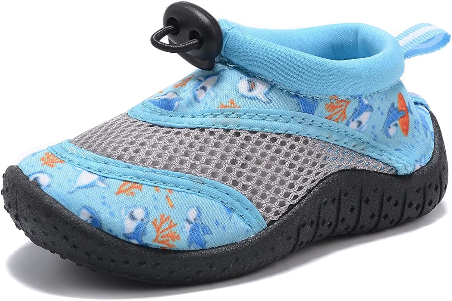 RocSoc Toddler's Summer Barefoot Mesh Water Sport Aqua Shoes | Breathable, Toggle Lace Athletic Beach Footwear