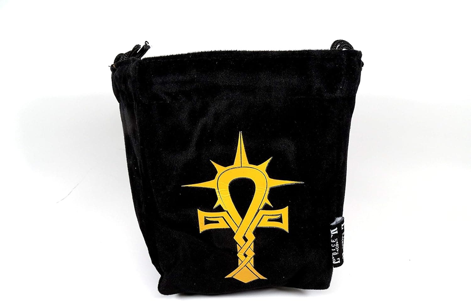 Microfiber Large Dice Bag - Truly Reversible with Cleric Image on Each Side - Stands Up on its Own and Holds 200+ Dice