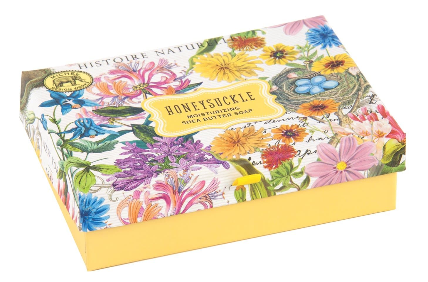 Michel Design Works Triple Milled Double Soap Box Set, Honeysuckle
