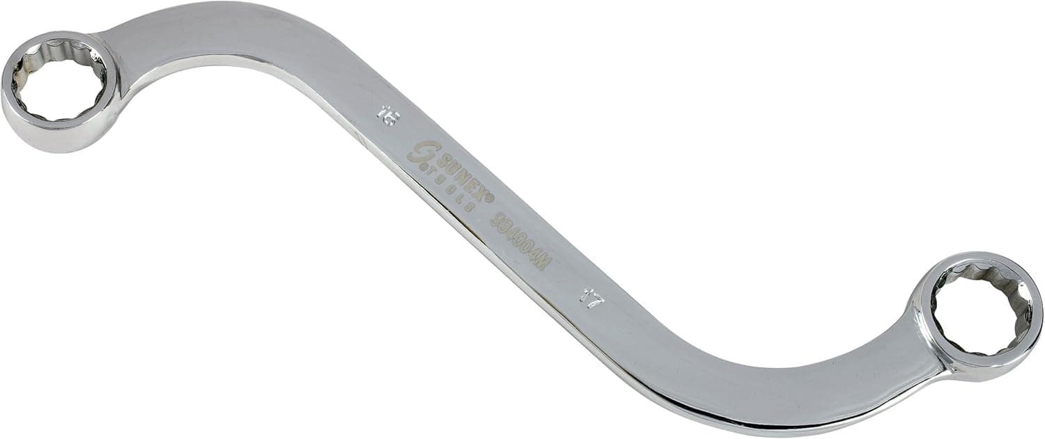 Sunex 994004M 16mm x 17mm S-Style Box Wrench