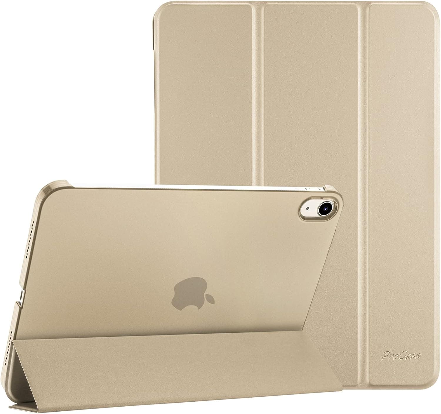 ProCase for iPad 10th Generation Case 2022 iPad 10.9 Inch Case, iPad 10 Case Slim Stand Hard Shell Back Protective Smart Cover for 10.9” iPad 10th Gen 2022 Release A2696 A2757 A2777 -Starlight