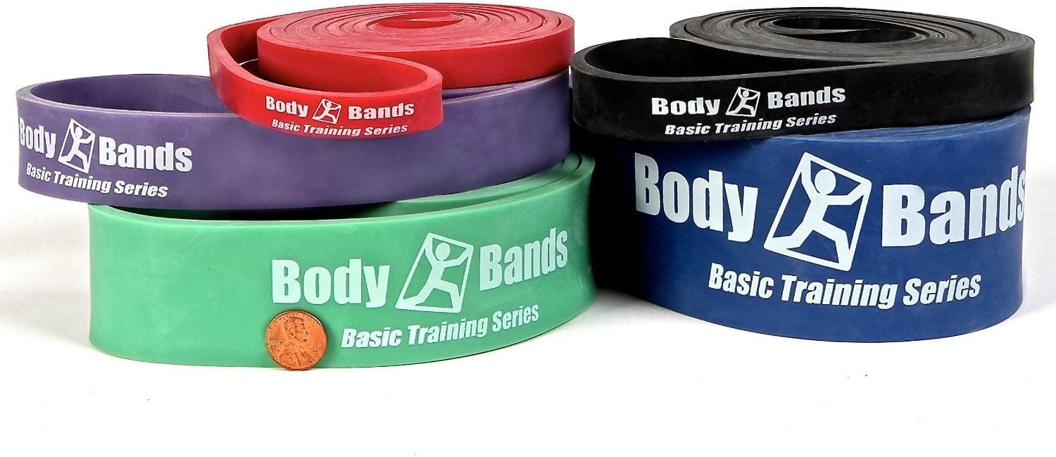 Body-Bands 41" Loop Resistance Band, 1/4-inch to 3 1/4-inch Wide (Single Band) | Select The Size or Band Set That You Want | Great for Cross Training and Pull Up Assistance (Blue 2 1/2")