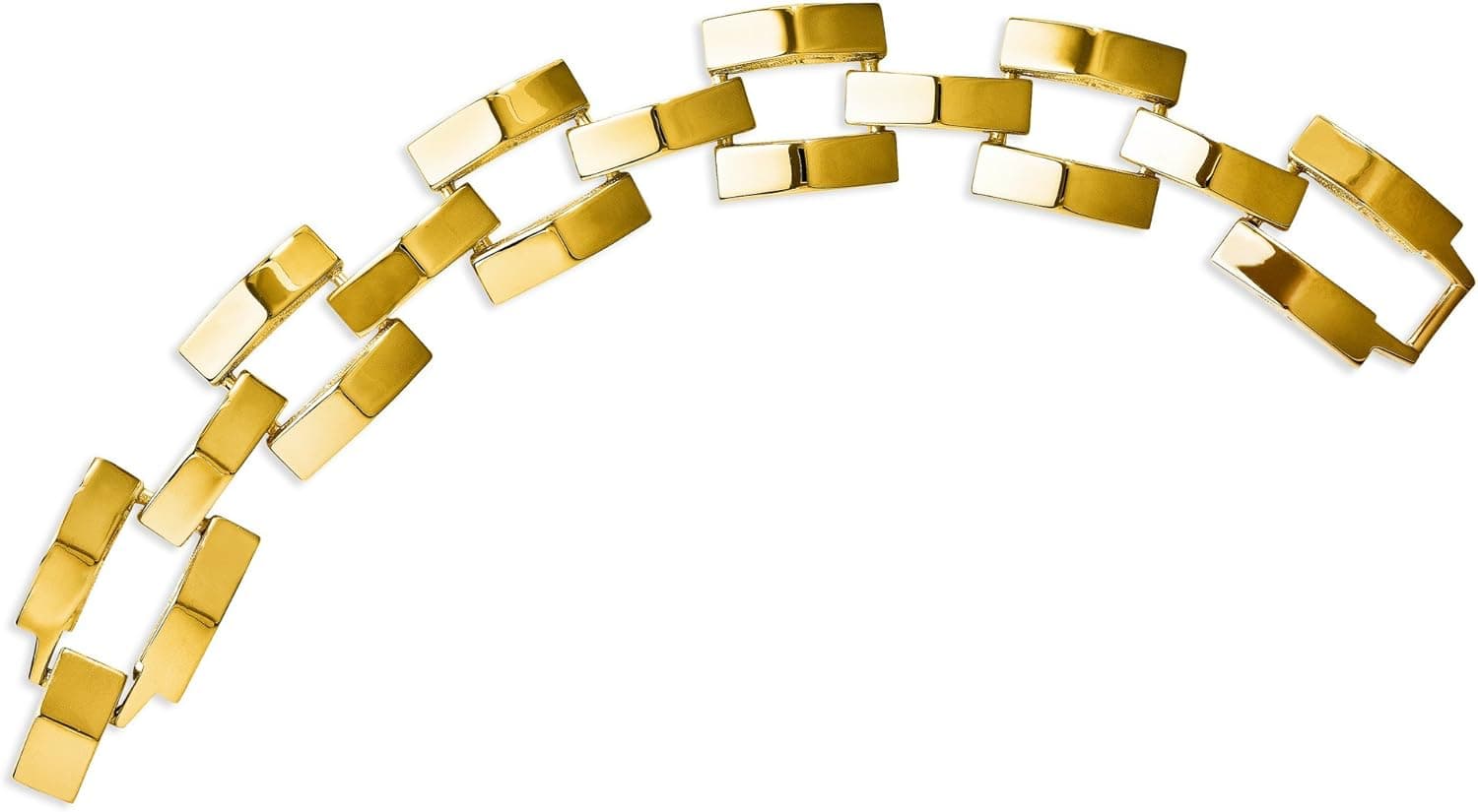 Jacqueline Kennedy Collection Pyramid Polished 7.5in Bracelet
