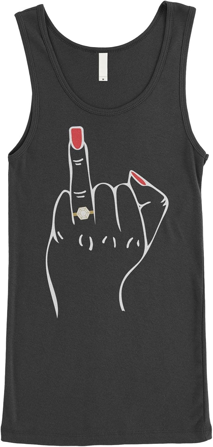 Threadrock Women's Engaged Ring Finger Junior Fit Tank Top