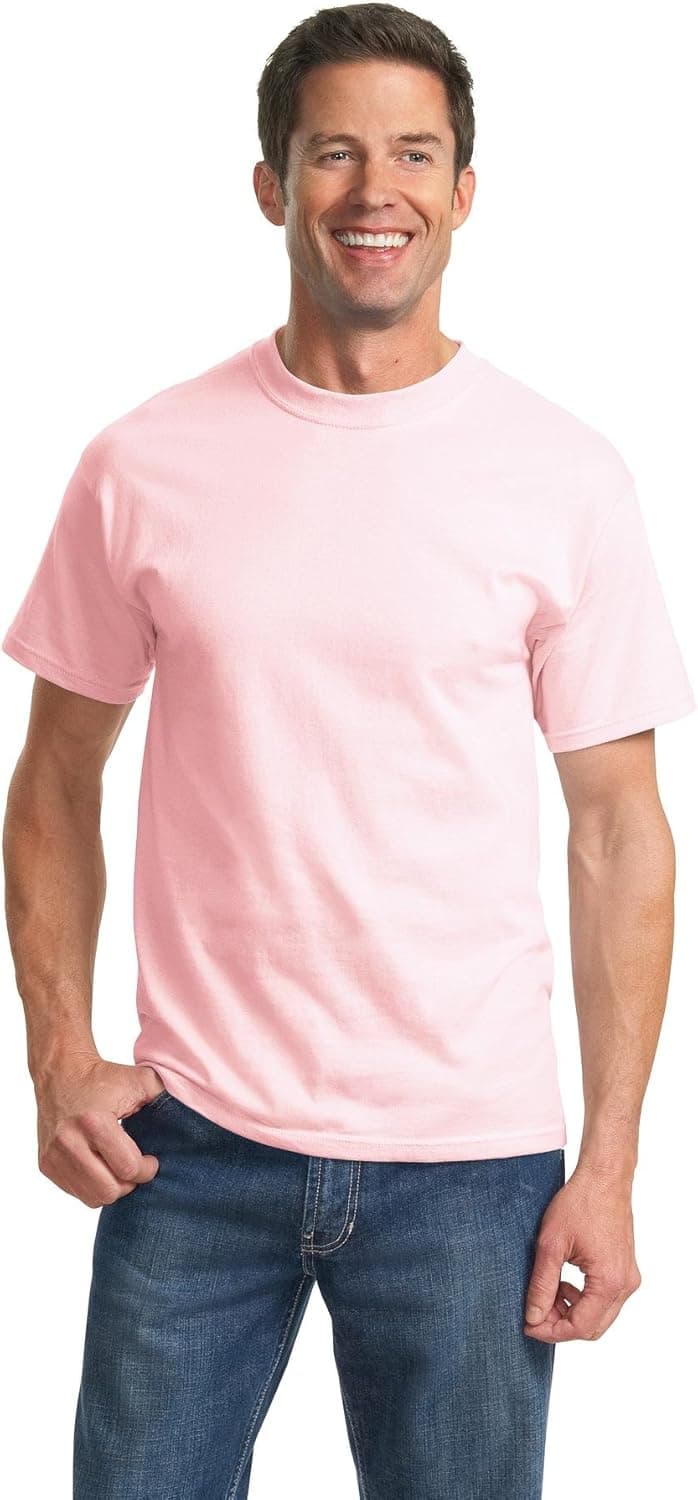 Port & Company Men's Tall Essential T Shirt LT Pale Pink