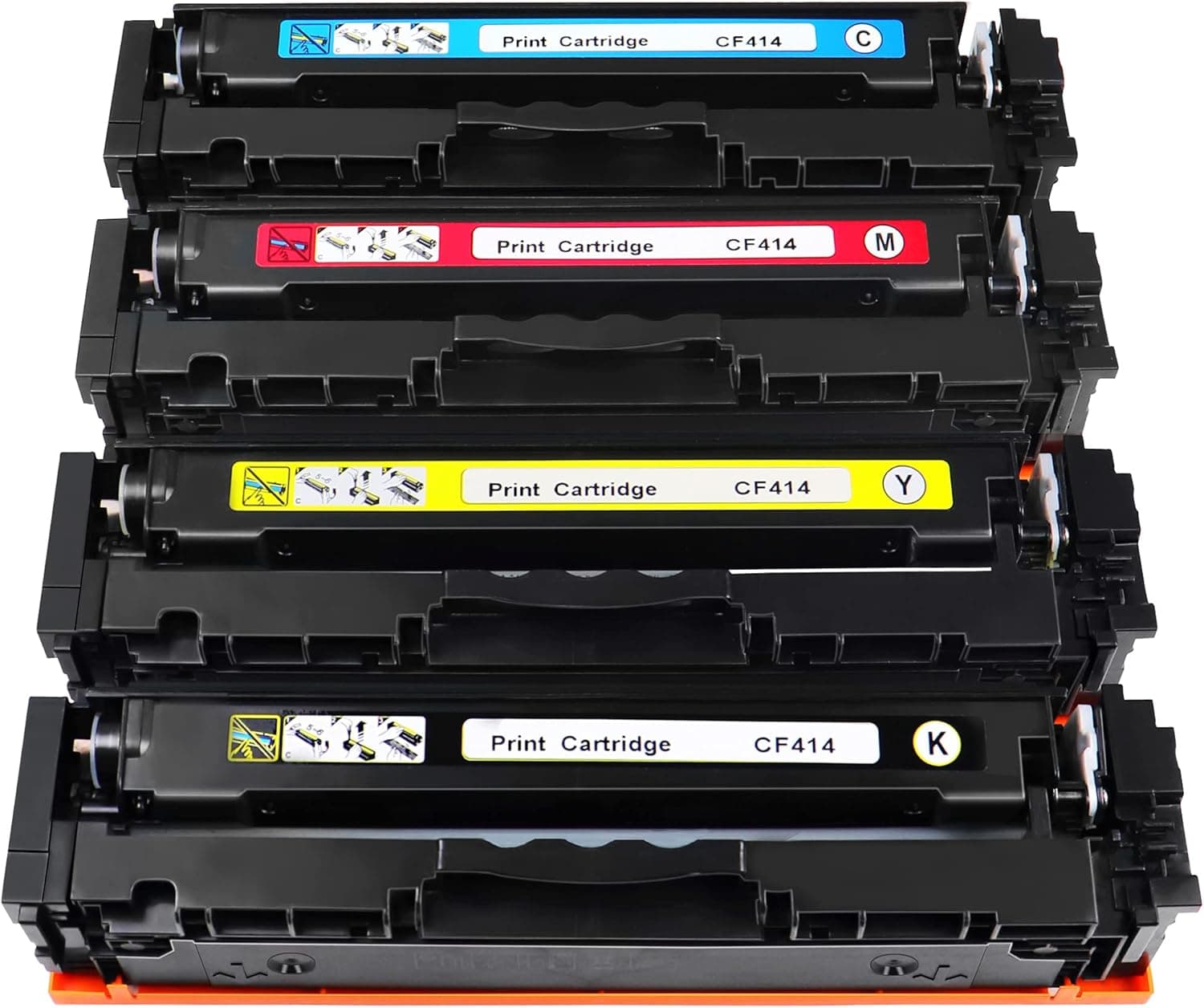 414A Toner Cartridge Replacement for hp Color Laserjet Pro MFP M454 M454dn M454dw M479 M479fdw M479fdn Printer Compatible W2020A W2021A W2022A W2023A (Black Cyan Yellow Magenta, 4-Pack)