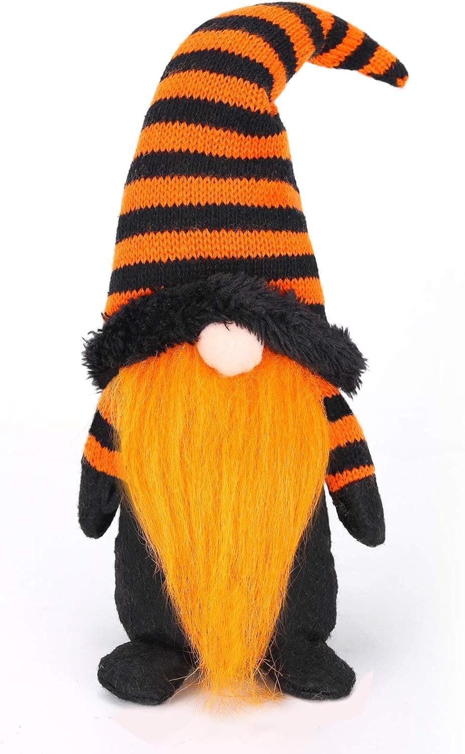 papir Swedish Tomte, Halloween Decorations, Scandinavian Gnome Tomte Nisse Plush Handmade Orange, Weighted Bottom, Holiday Esstentials