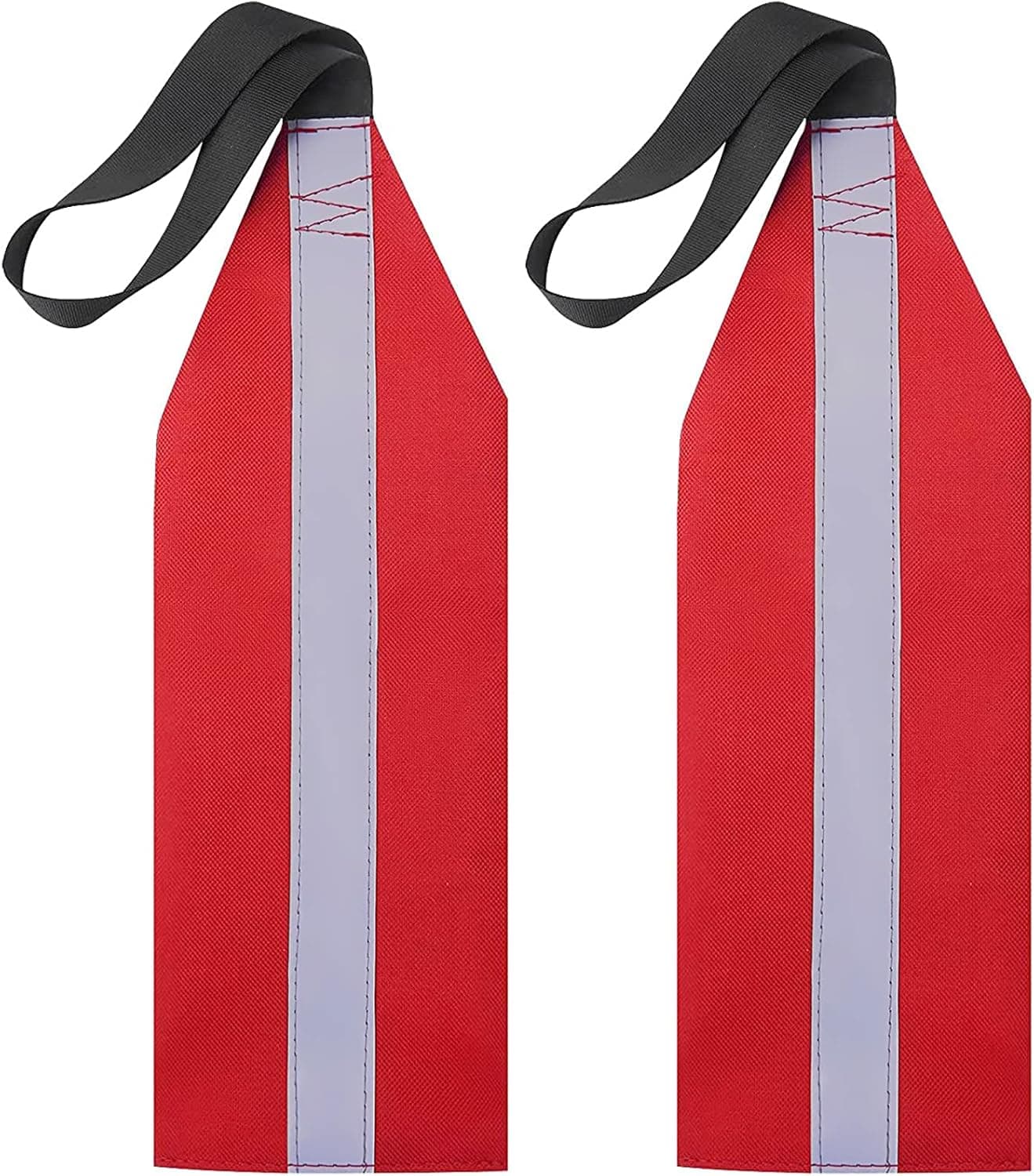 DAMARI 2 Pieces Red Travel Warning Flag Kayak Red Travel Safety Flag Kayak Red Flag Travel Warning Flag Safety Travel Flag for Kayak for Kayaks Canoes Trucks Accessories on The Water (2)