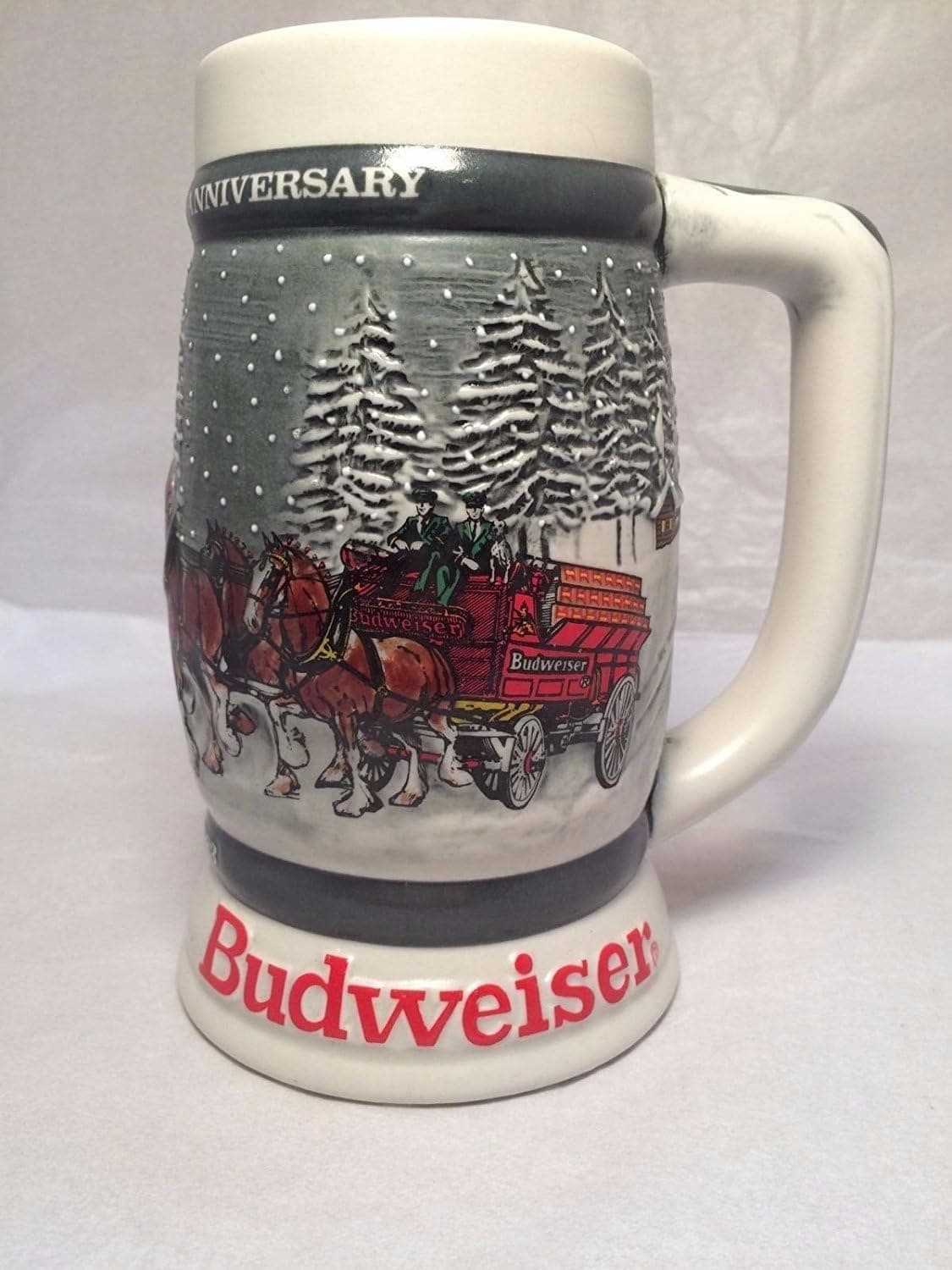 1982 BUDWEISER CLYDESDALES 50TH ANNIVERSARY STEIN