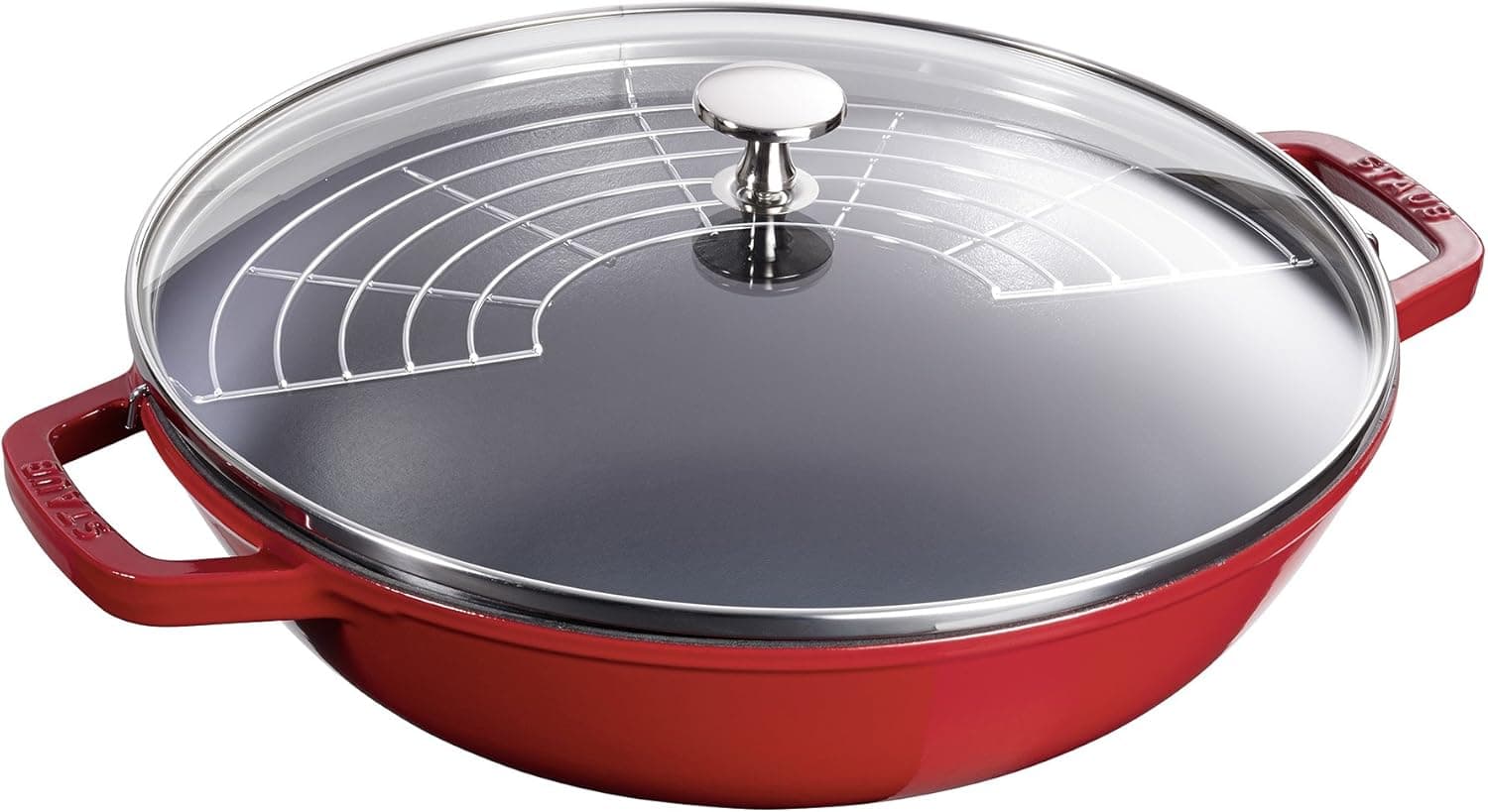 STAUB Cast Iron Perfect Pan, 4.5-quart, Cherry