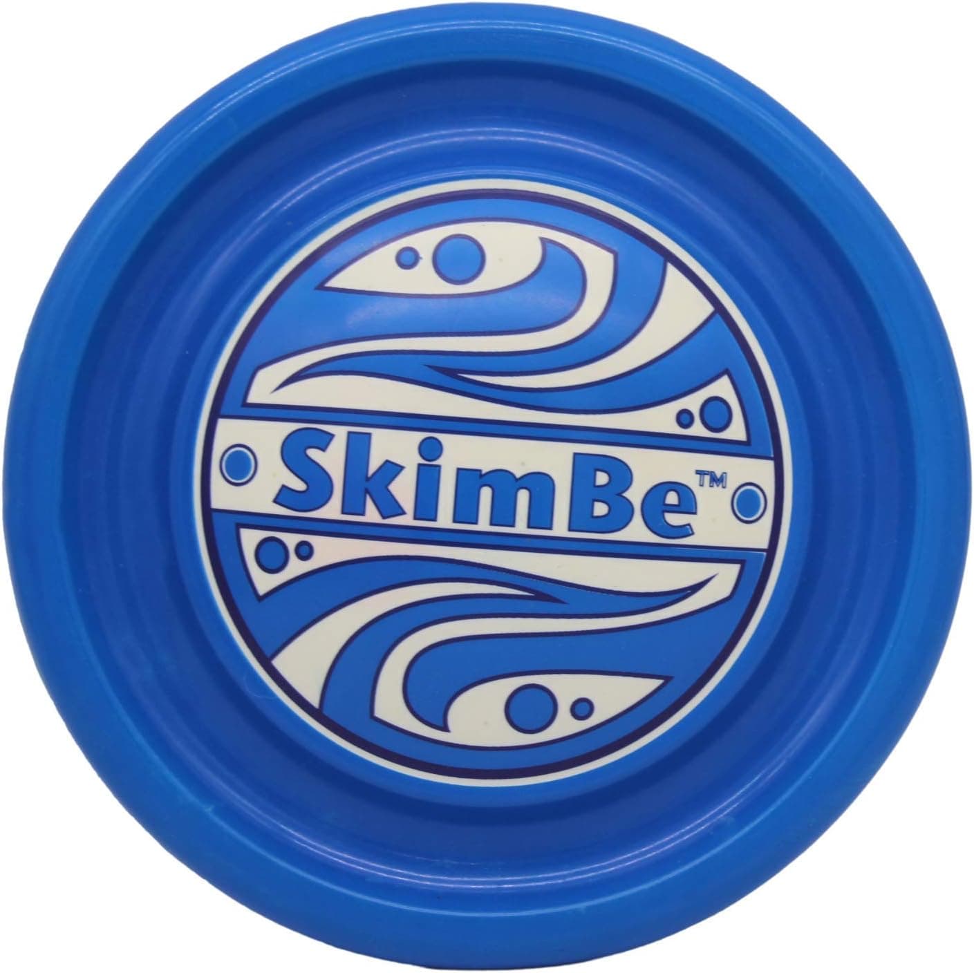 SkimBe Best Water Disc & Summer Toy, Skips, Skims, Slides & Jumps! Great for Swimming Pool, Beach, Snow, & Ice for Kids, Adults & Family (Blue)