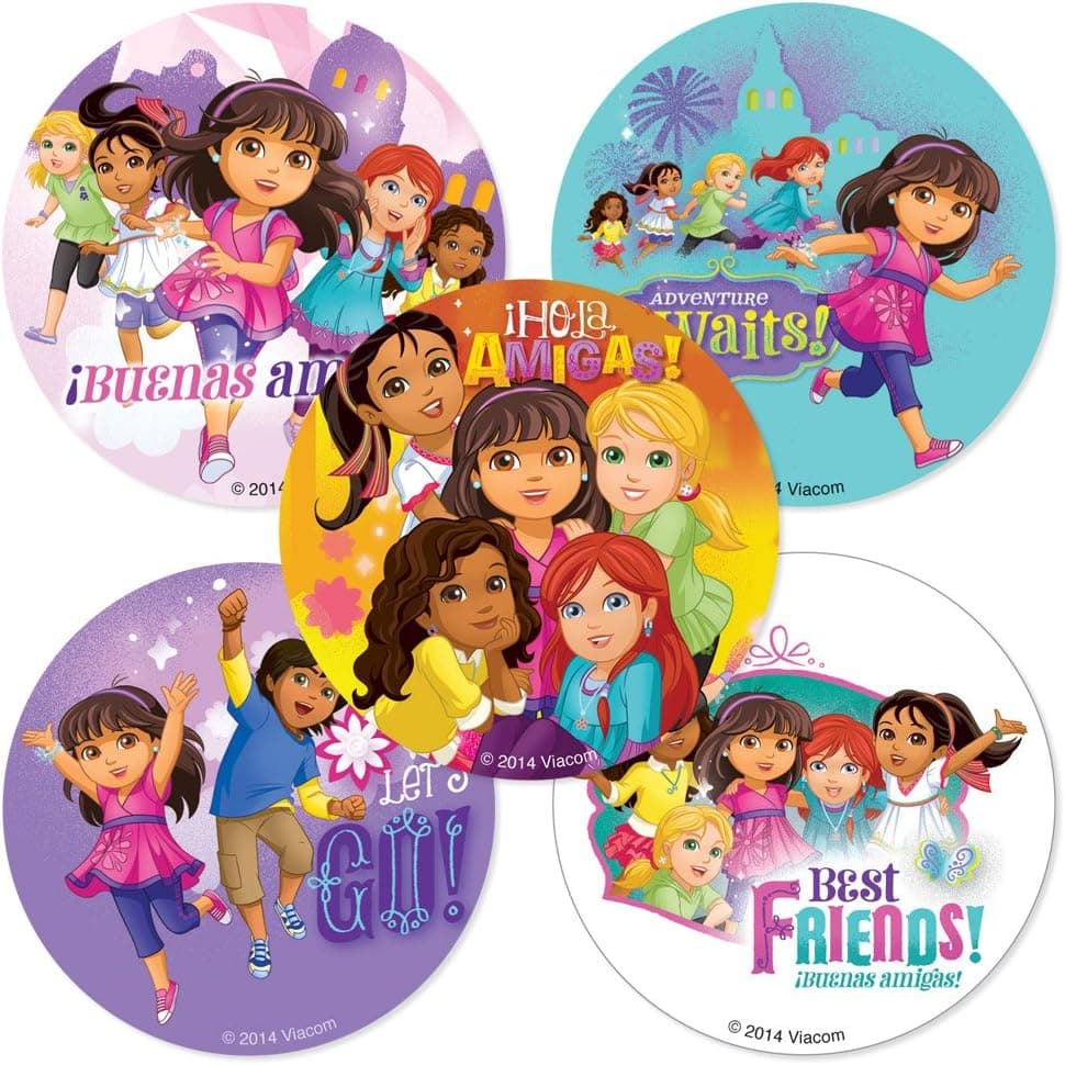 Dora & Friends Stickers - Birthday and Theme Party Supplies - 75 per Pack