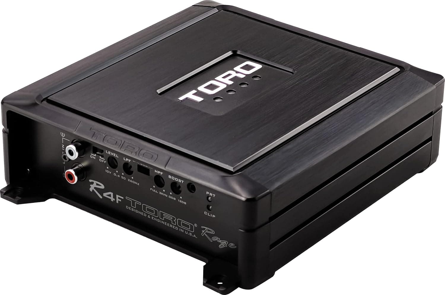 TORO TECH – R4F, 2500 Watts MAX - 1000 Watts RMS 1Ω Stable Full Range Monoblock Car Amplifier, Sound Quality Class D Design, Built-in Auto Sensing Turn-On, Subwoofer Amplifier