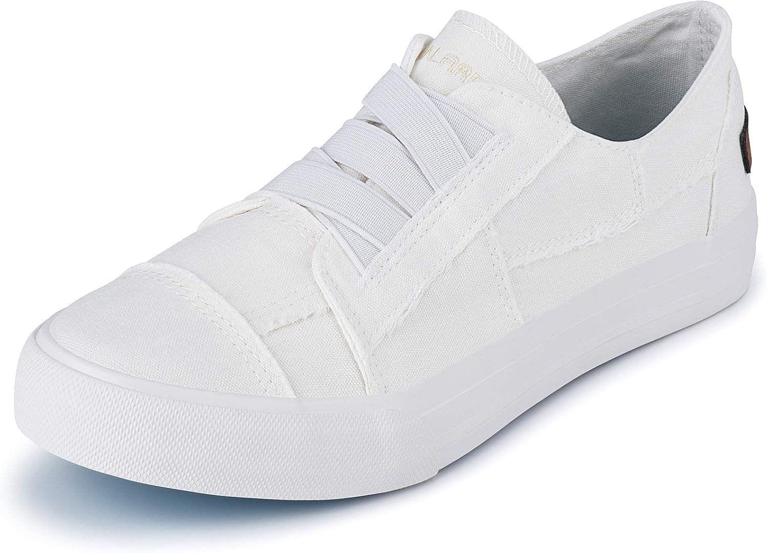 JENN ARDOR Women's Fashion Canvas Shoes Low Top Slip On Sneakers Comfortable Walking Shoes