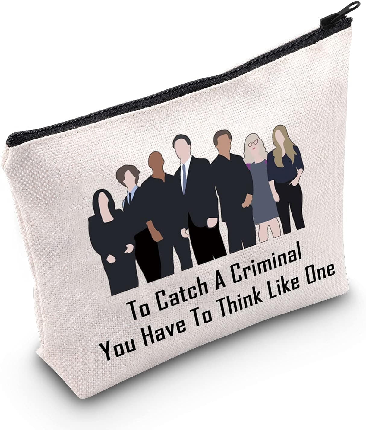 MEIKIUP Criminal M TV Show Inspired Gift Criminal M Makeup Bag Criminal M Fans Gift To Catch A Criminal You Have To Think Like One (To Catch A Criminal bag)