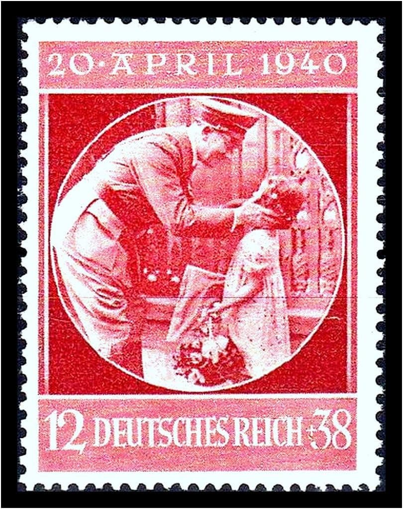 1940 Birthday of Adolf Hitler Germany Postage Stamp Catalog Number B170 Mint Never Hinged