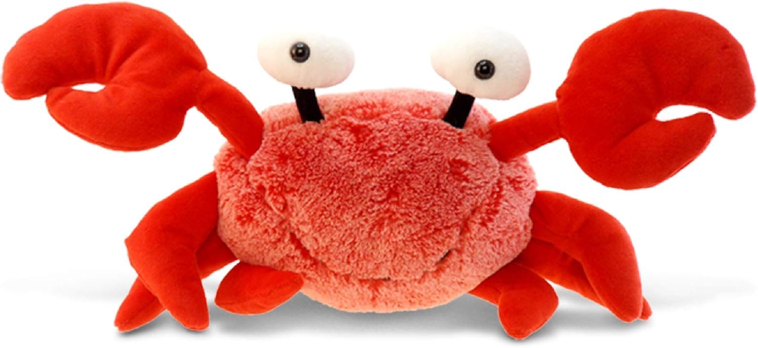1 Pcs Cute Crab Plush Toy Crab Stuffed Animal, 12 Inch Cotton Plushies Doll Soft Lumbar Back Cushion Pillow for Car and Home Decoration Plush Birthday (Crab)