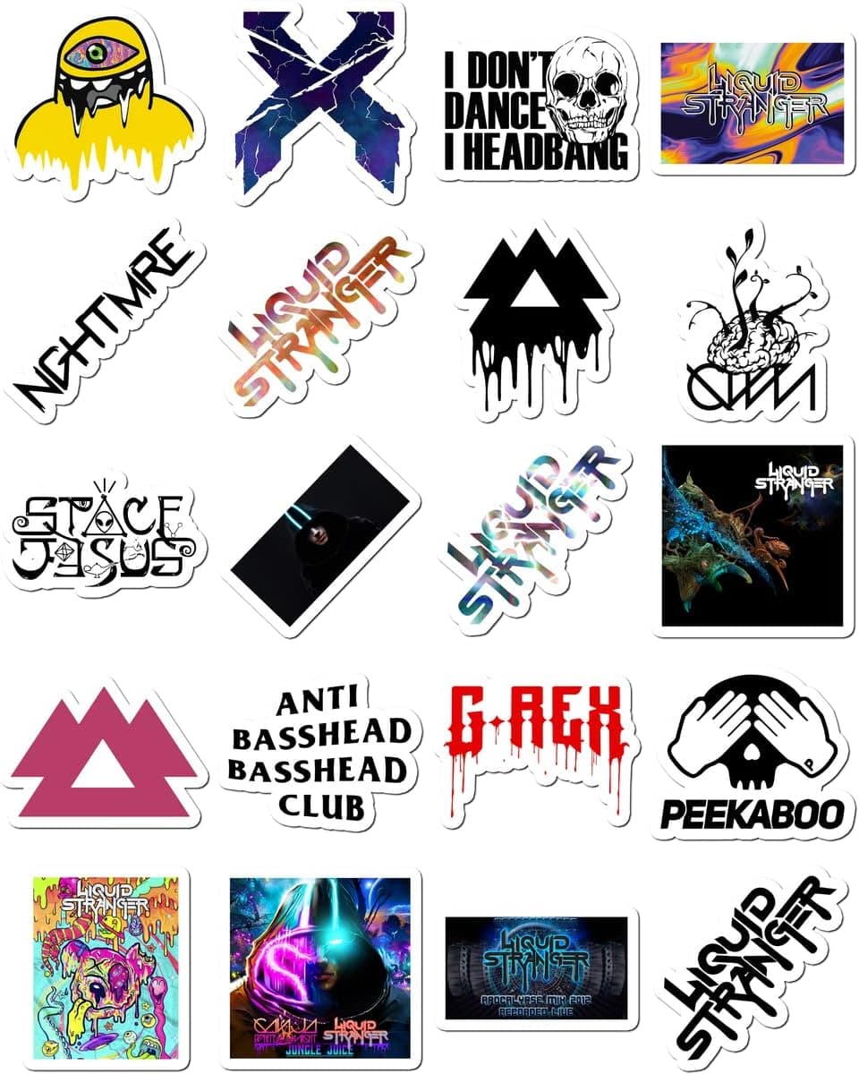 Sticker Vinyl Stickers Liquid Decal Stranger Bike Bumper Laptop Car Truck for Guitar Water Botter Luggage Home Decor Skateboard, White, 8.5''x11''
