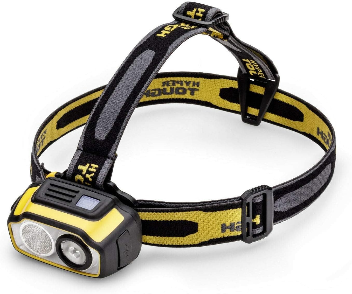 Hyper Tough 500-Lumen RECHARGEABLE LED HEADLAMP Lithium-Ion Battery Head Strap