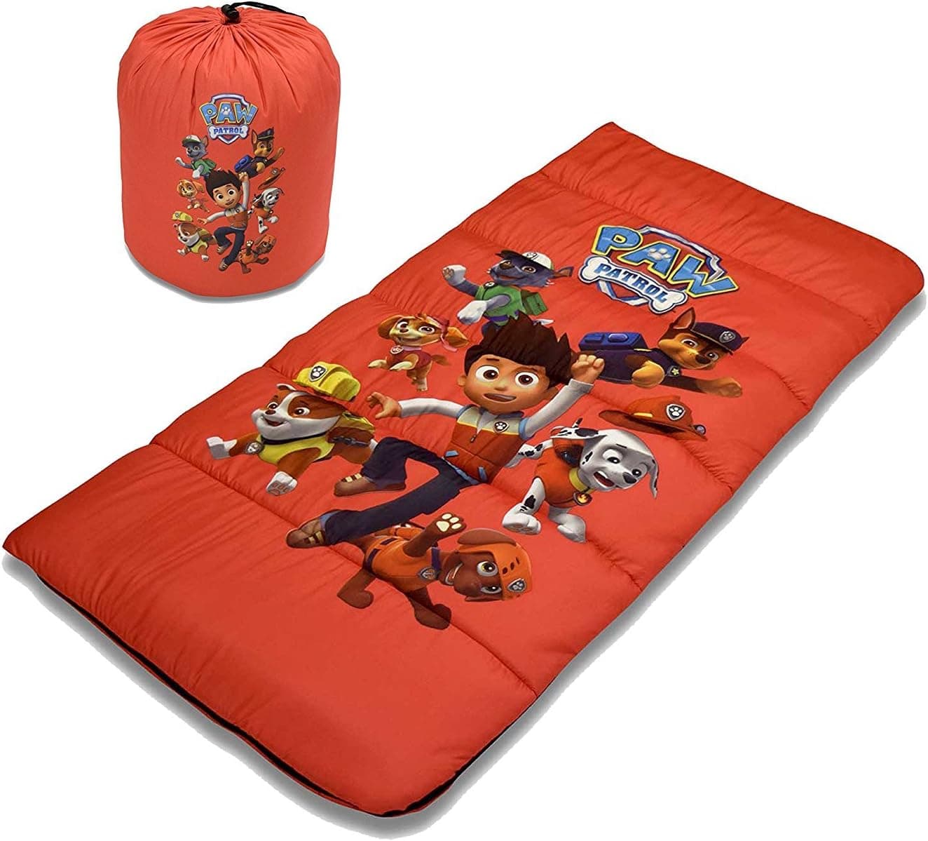 Paw Patrol Sleeping Bag with Storage Bag, Red