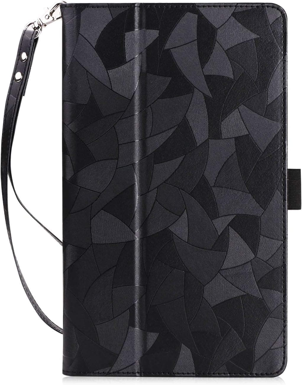 ISIN Premium PU Leather Case Stand Cover for Sprint LG GPad F2 8.0 LK460 and LG GPad X2 8.0 Plus V530 V533 Android Tablet PC with Hand Strap,Stylus Holder and Lanyard(Black)