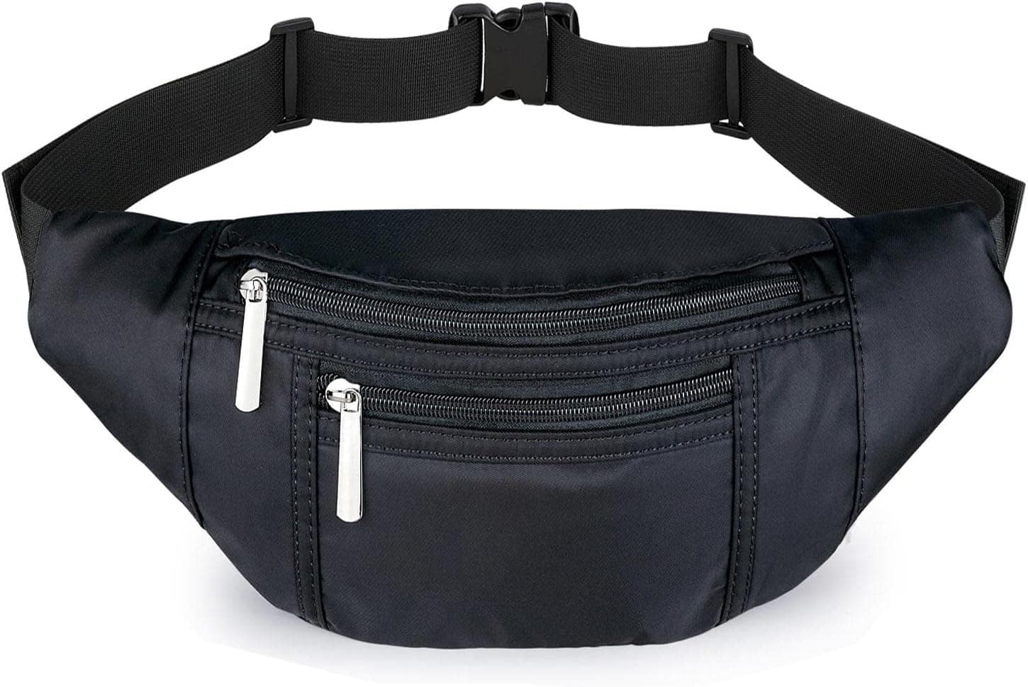 Fanny Packs for Women Fashionable, Waist Pack Bags with 4 Pouches Adjustable Belts, Cute Fashion Belt Bum Bag for Travel, Hiking, Cycling