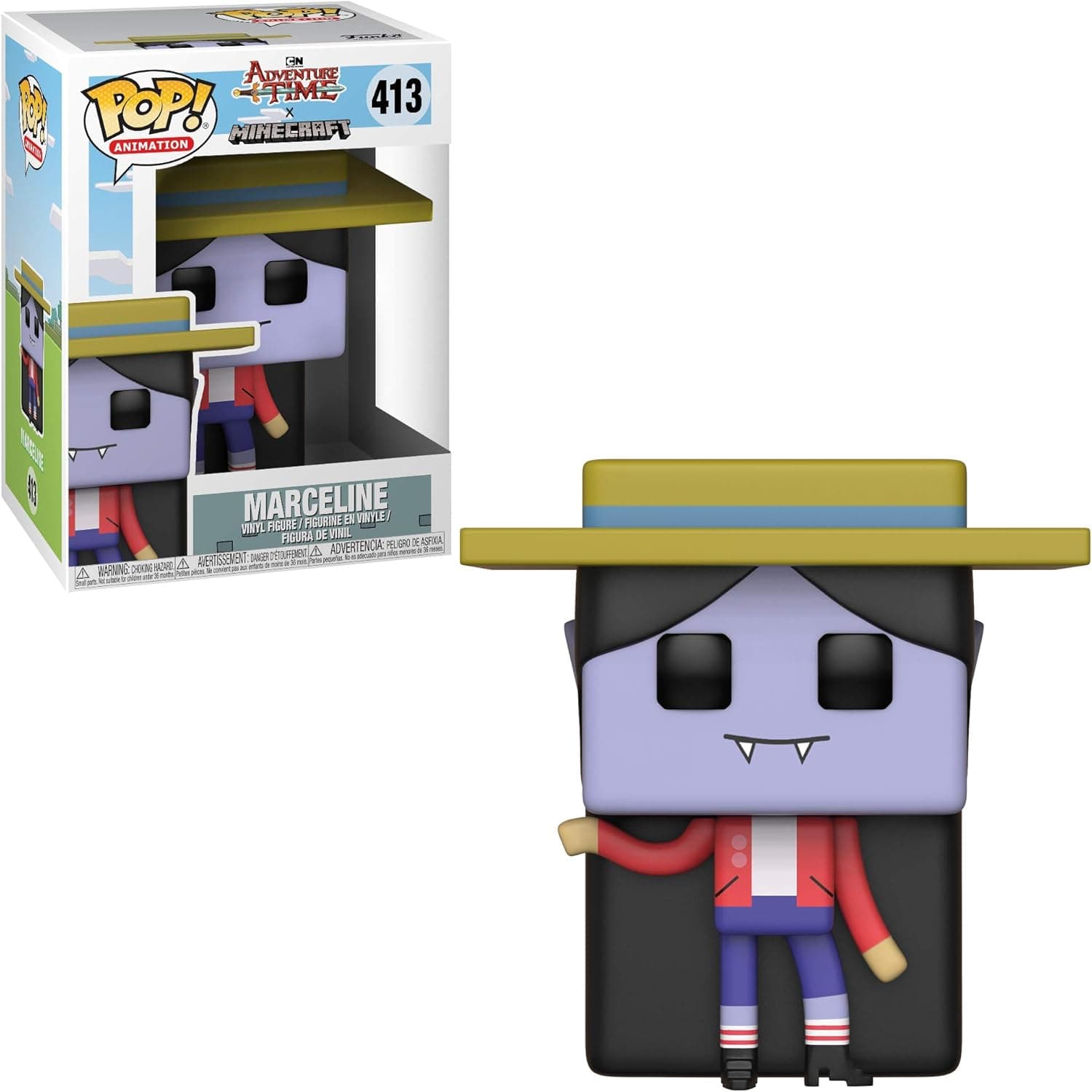 Funko Pop Television: Adventure Time - Minecraft Marceline Collectible Figure, Multicolor