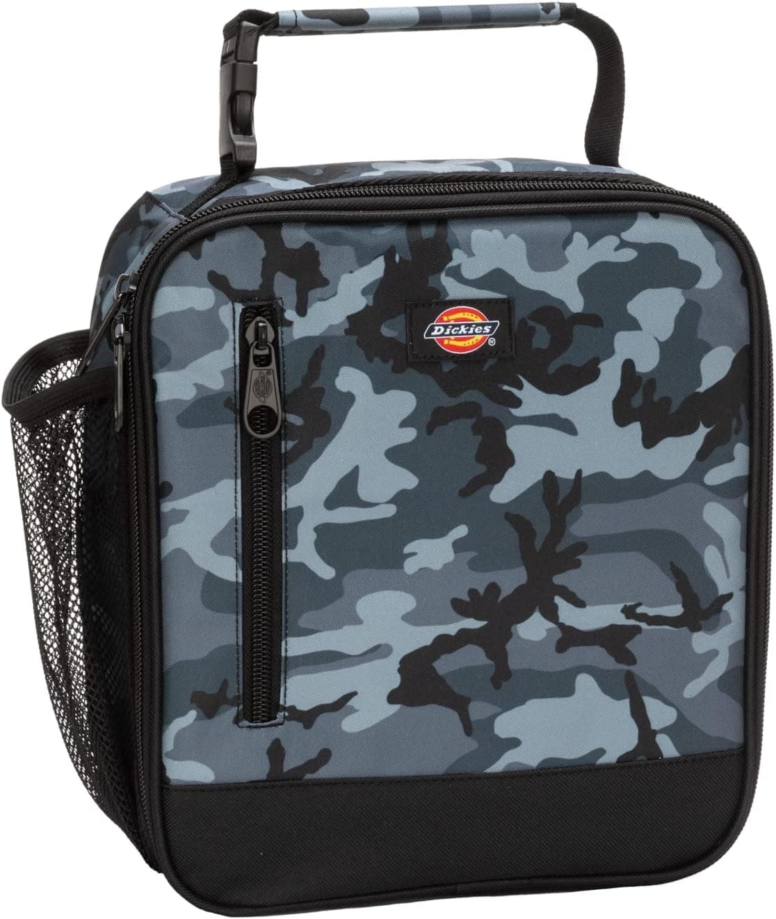 Dickies Basic Insulated Lunch Bag for School and Work, Thermal Reusable Office Lunch Box for Kids, Boys, Girls, Men, Women (Grey Camo)