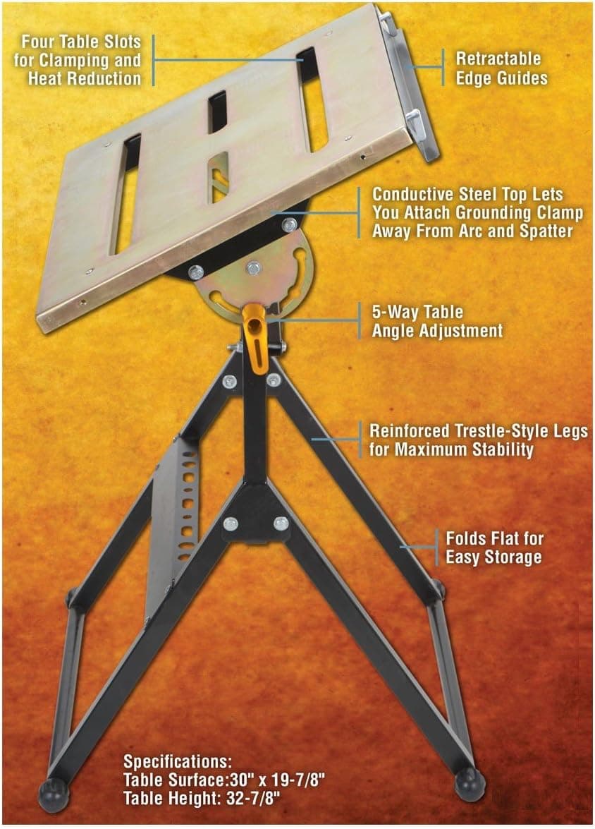 Adjustable Steel Welding Table