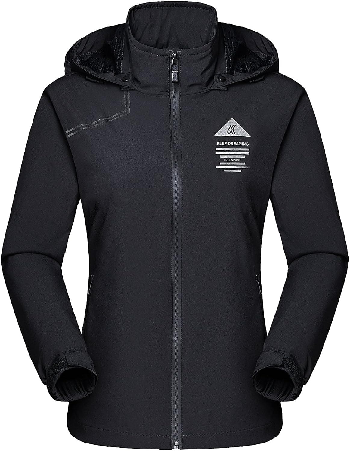 MAGCOMSEN Windbreaker Women Hiking Jacket with Hood and Waterproof Wind-Breaker Cycling Running Jacket Workout Jackets for Women