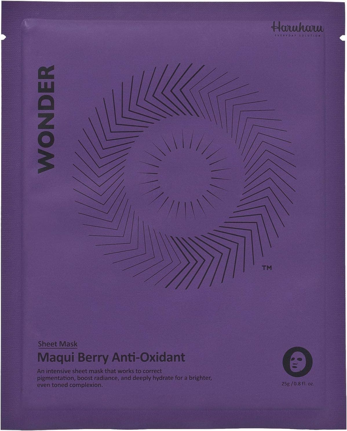 Haruharu HSG220441 Wonder Maqui Berry Antioxidant Mask, Purple