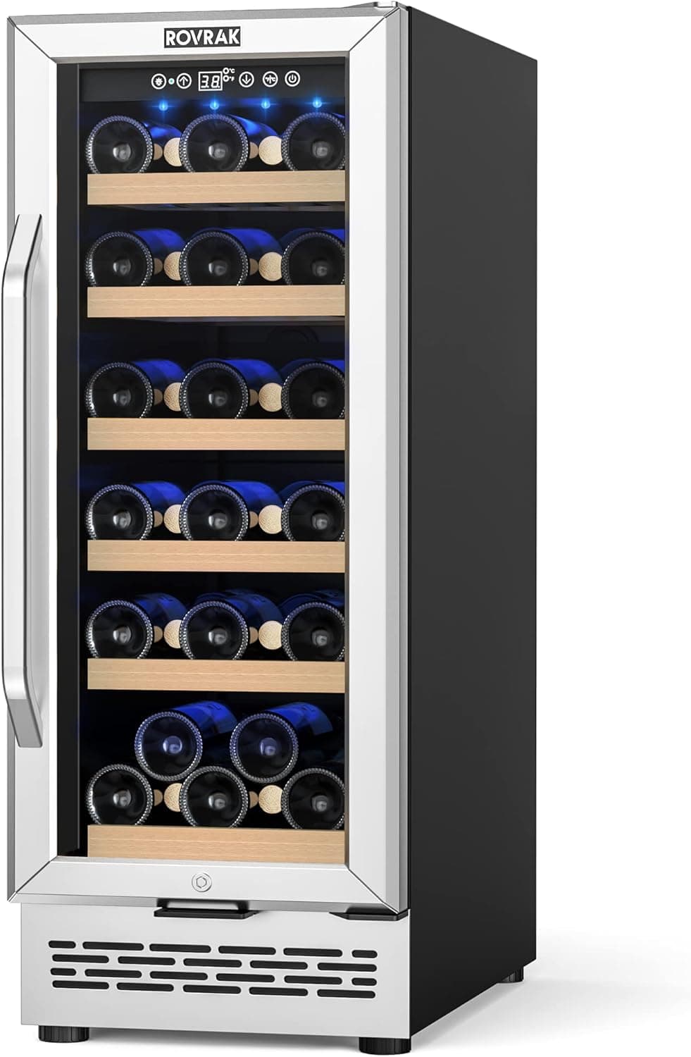 ROVRAk X-US-WF-32A Wine Cooler, 32-Bottles, Black