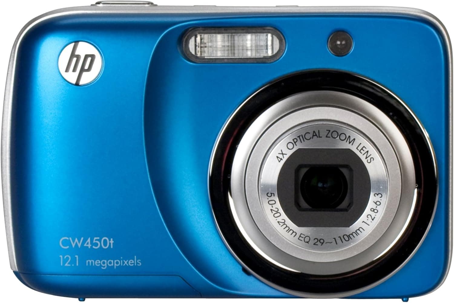 HP CW450T 12 MP Digital Camera with 4X Optical Zoom and 2.7-Inch Touchscreen LCD (Ocean Blue)