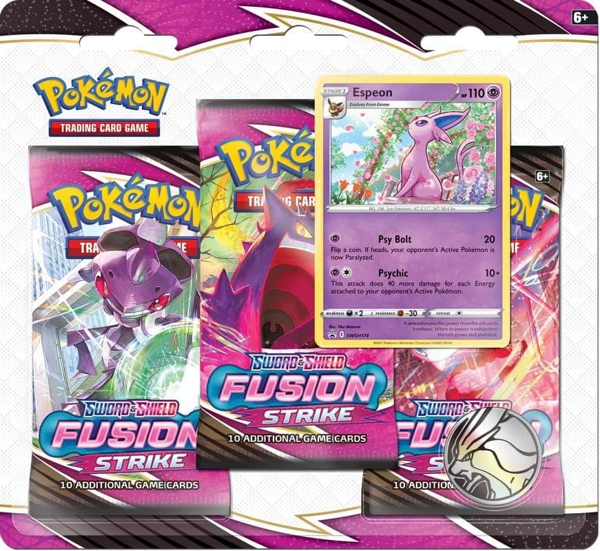 Pokemon Trading Card Game Sword & Shield Fusion Strike Espeon Special Edition [3 Booster Packs & Promo Card]