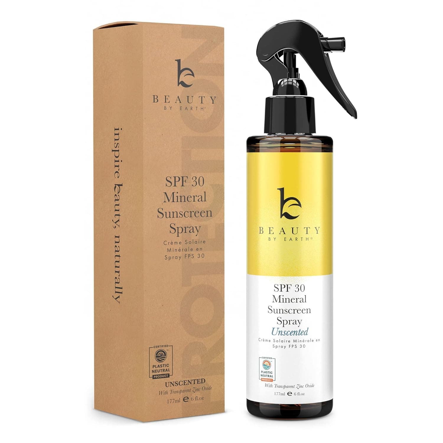 SPF 30 Mineral Sunscreen Spray - Reef Safe Spray Sunscreen for Sensitive Skin for Kids Sunscreen Spray, Toddler Sunscreen, Baby Sunscreen Spray, Sunblock Spray, Suntan Lotion Spray Sunscreen SPF 30