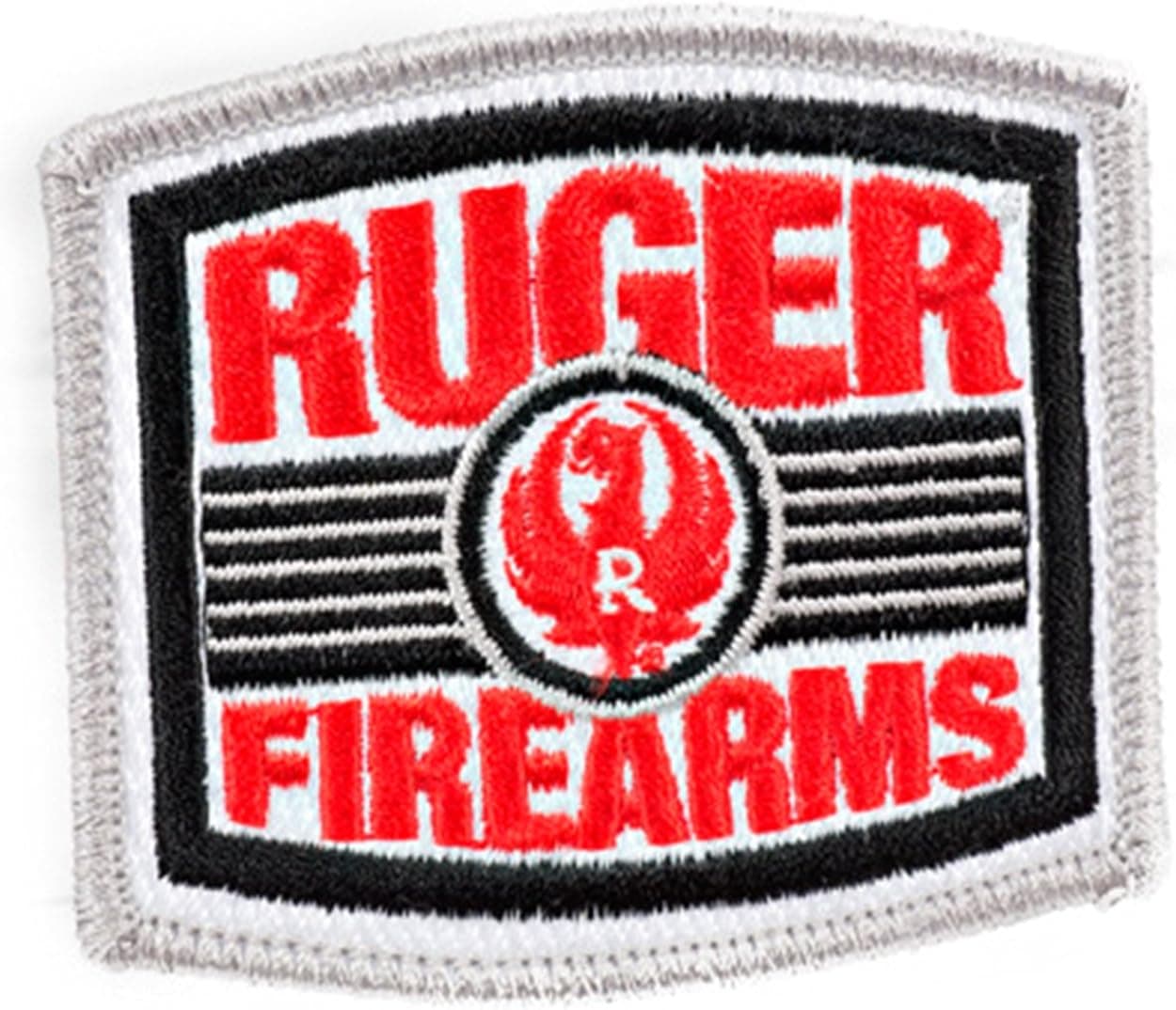 Ruger Red & Black Twill Embroidered Patch SR9 SR45 1911 LCP